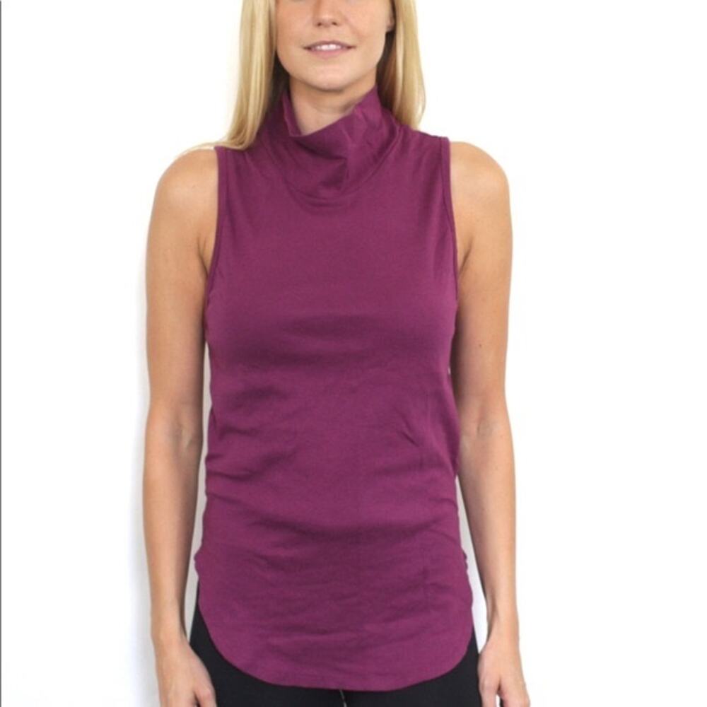 NWOT Free People LA Livin 90210 Muscle Tank in Purple Size XS